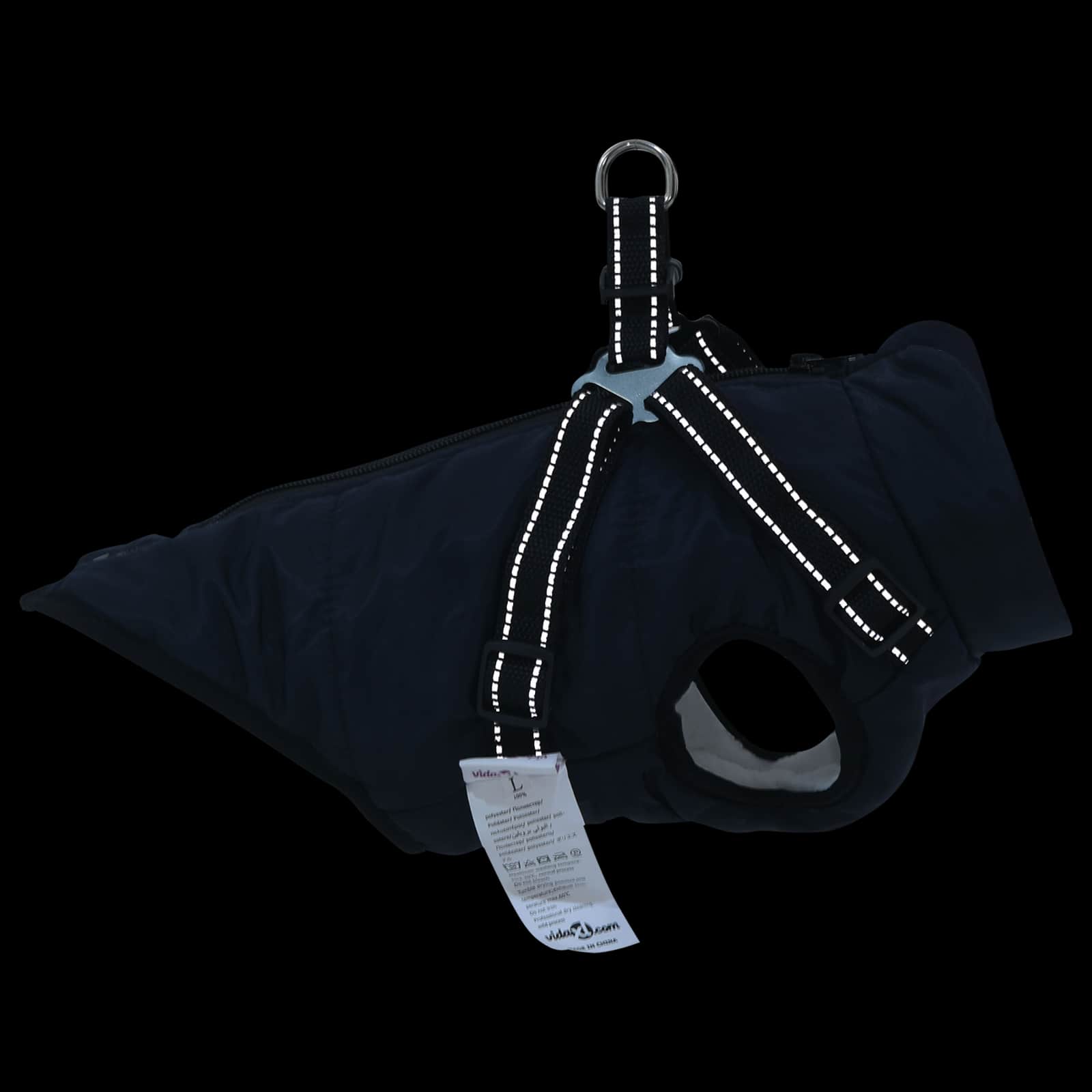 Μπουφάν Σκύλου Σκούρο μπλε L28 Φλις και Πολυεστέρας