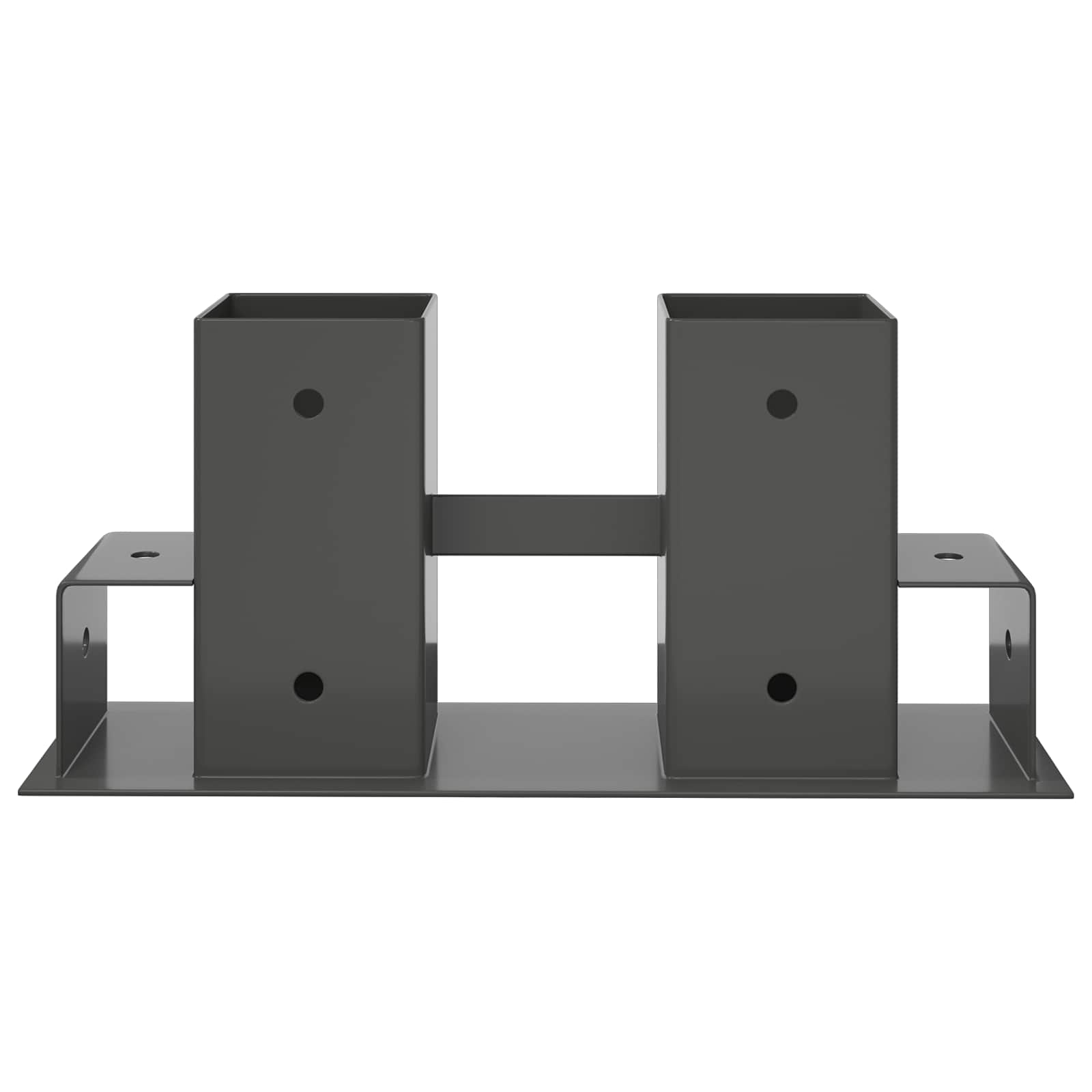 Βοήθεια Στοίβας Ξύλου 4 pcs Ανθρακί 34 x 10 x 15 εκ Ατσάλι - Pakobazaar