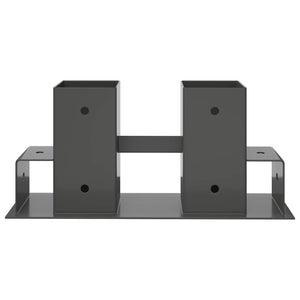 Βοήθεια Στοίβας Ξύλου 12 pcs Ανθρακί 34 x 10 x 15 εκ Ατσάλι - Pakobazaar