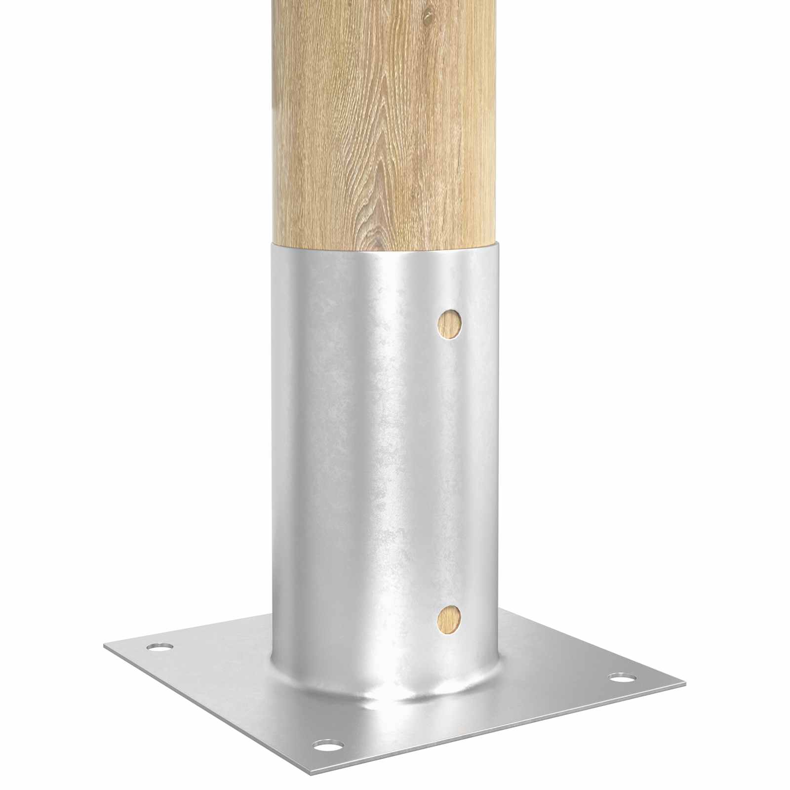Κυκλικό Υποβρύχιο Στήριγμα 4 pcs Ασημί 15 x 15 x 15 cm Μέταλλο - Pakobazaar