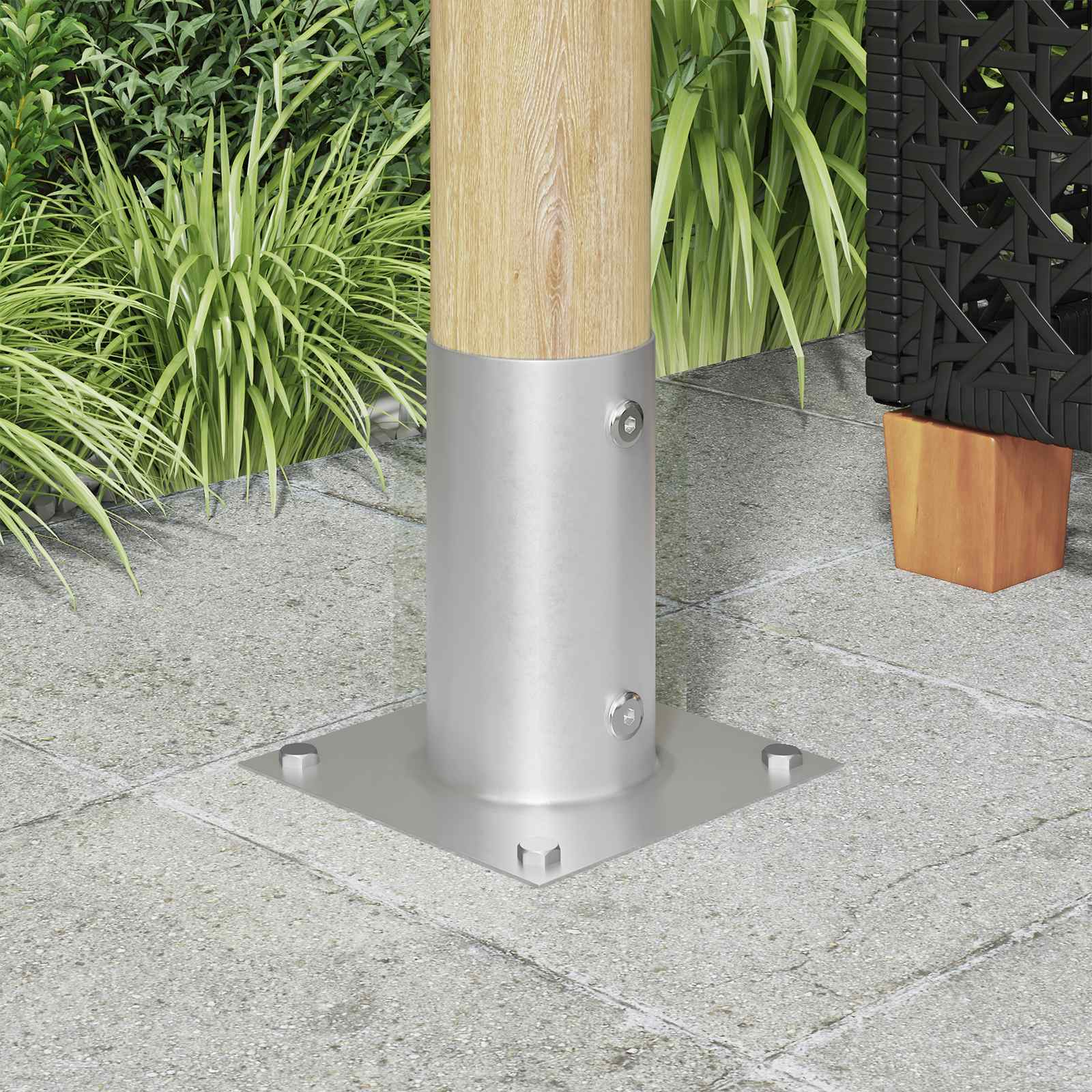Κυκλικό Υποβρύχιο Στήριγμα 12 pcs Ασημί 15 x 15 x 15 cm Μέταλλο - Pakobazaar