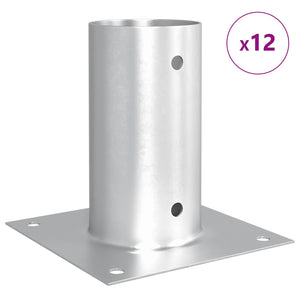Κυκλικό Υποβρύχιο Στήριγμα 12 pcs Ασημί 15 x 15 x 15 cm Μέταλλο - Pakobazaar