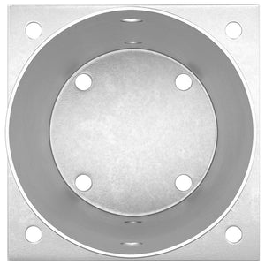 Κυκλικό Υποβρύχιο Στήριγμα 4 pcs Ασημί 15 x 15 x 15 cm Μέταλλο - Pakobazaar