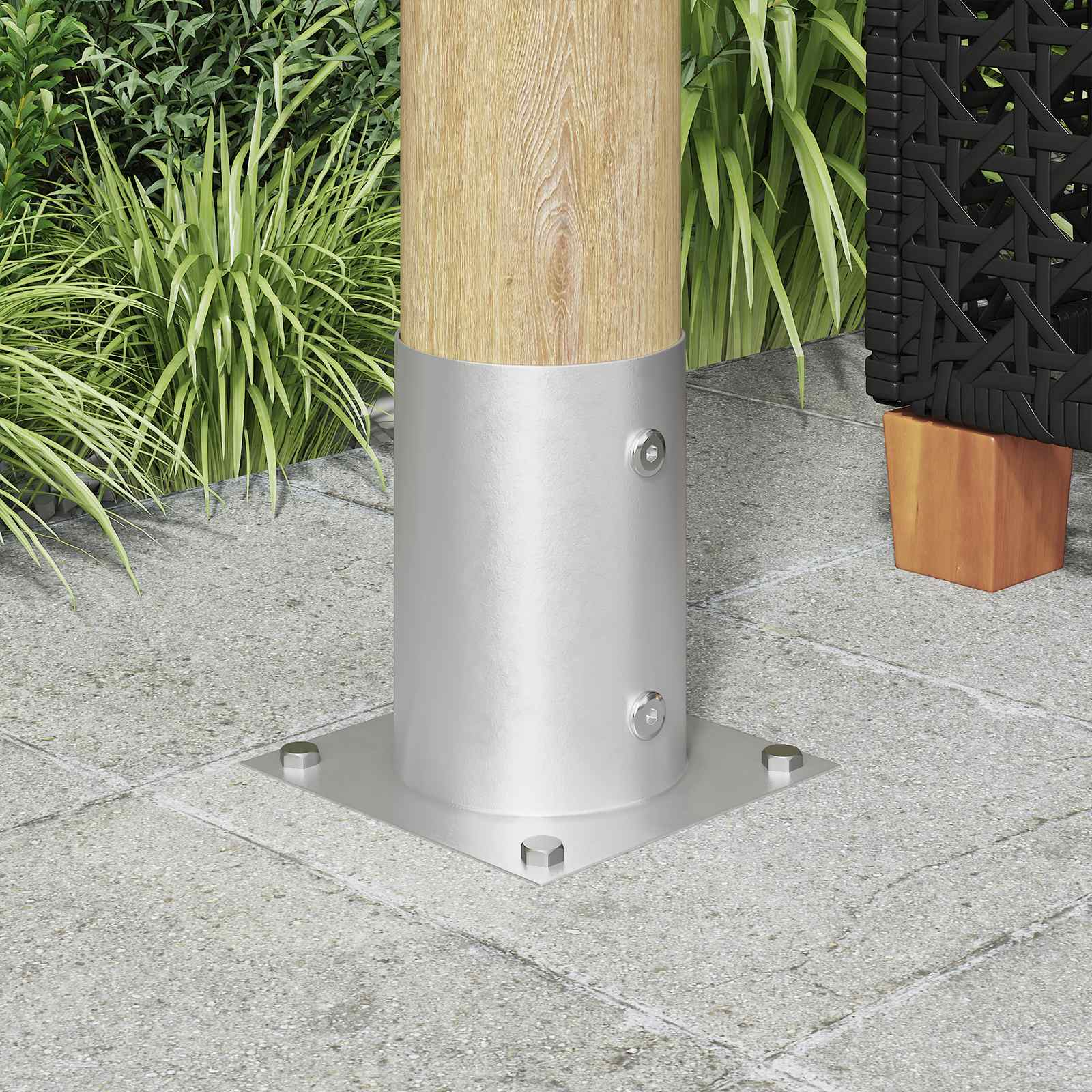 Κυκλικό Υποβρύχιο Στήριγμα 12 pcs Ασημί 15 x 15 x 15 cm Μέταλλο - Pakobazaar