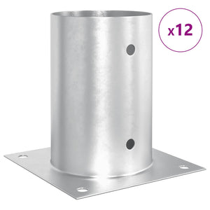 Κυκλικό Υποβρύχιο Στήριγμα 12 pcs Ασημί 15 x 15 x 15 cm Μέταλλο - Pakobazaar