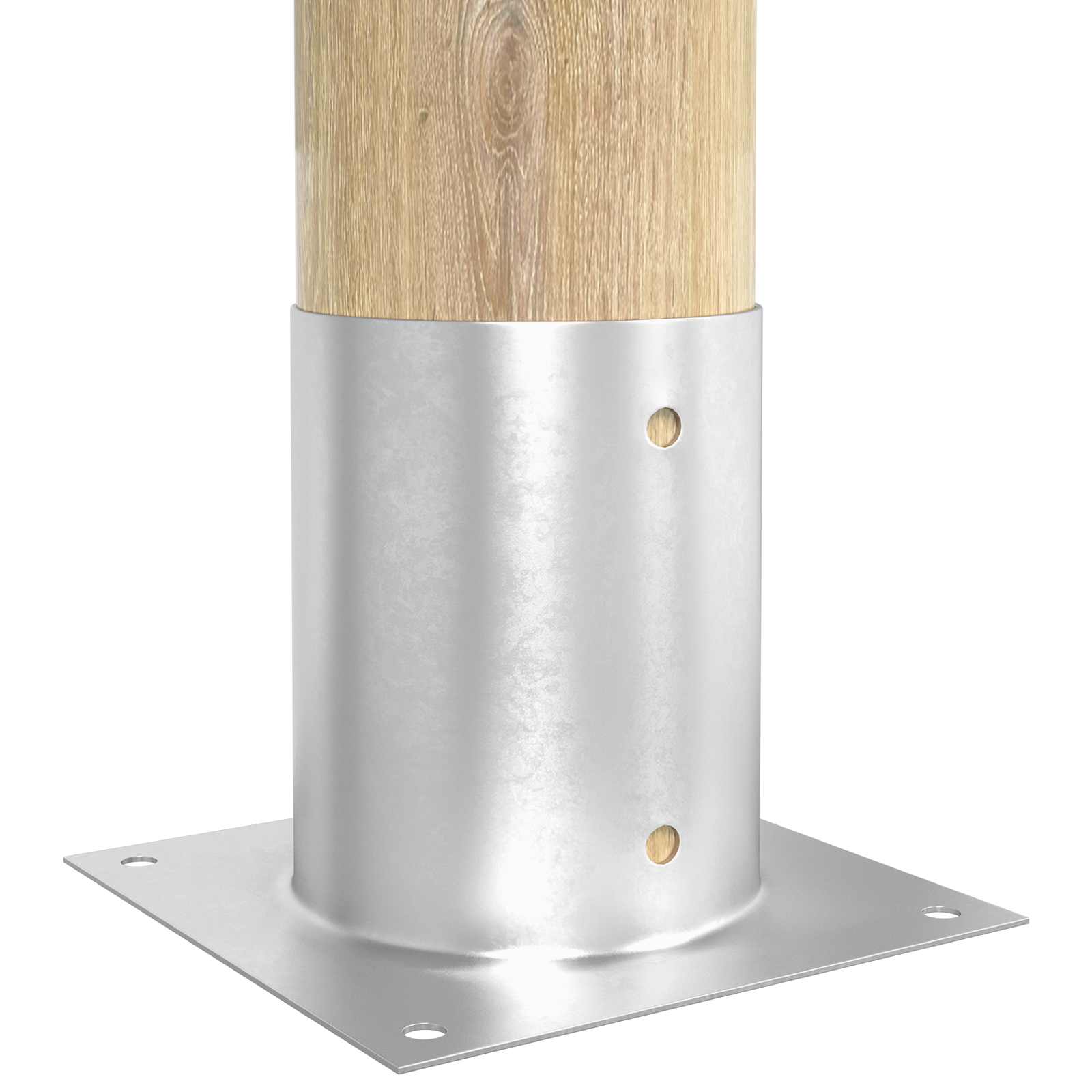 Κυκλικό Υποβρύχιο Στήριγμα 4 pcs Ασημί 18 x 18 x 15 εκ Μέταλλο - Pakobazaar