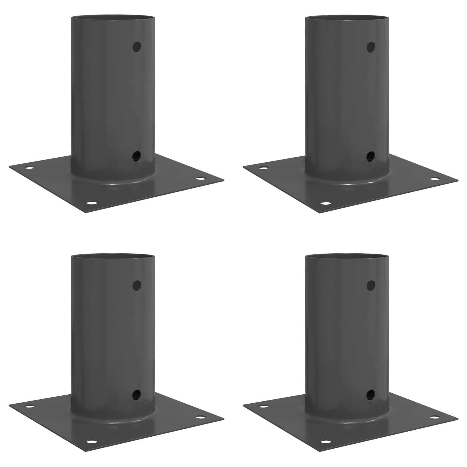Κυκλικό Υποβρύχιο Στήριγμα 4 pcs Ανθρακί 15 x 15 x 15 cm - Pakobazaar