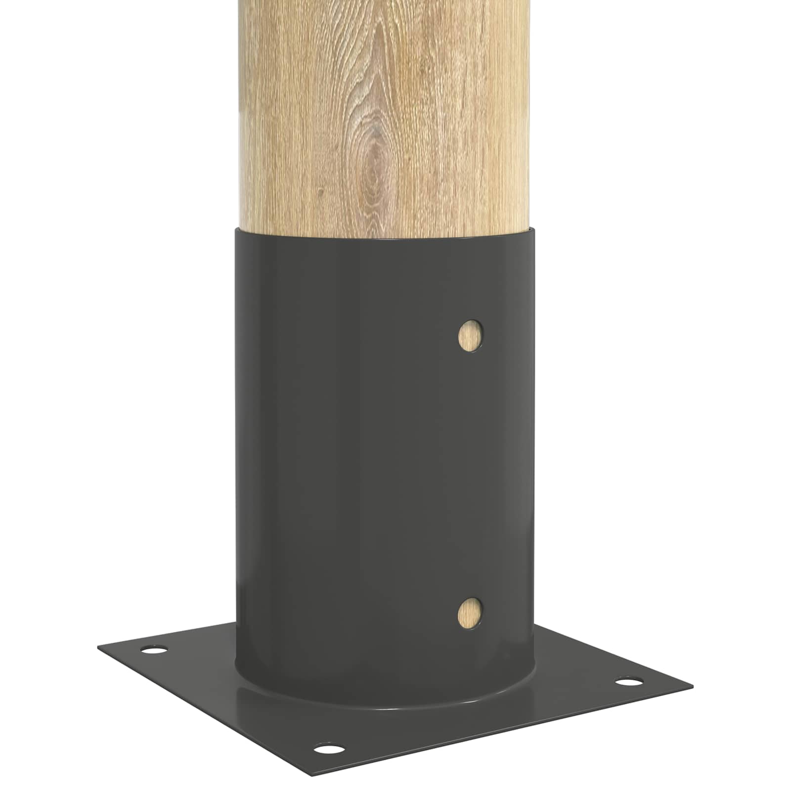 Κυκλικό Υποβρύχιο Στήριγμα 4 pcs Ανθρακί 15 x 15 x 15 cm - Pakobazaar