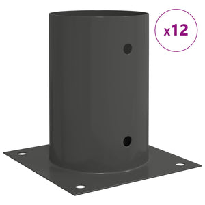 Κυκλικό Υποβρύχιο Στήριγμα 12 pcs Ανθρακί 15 x 15 x 15 cm - Pakobazaar
