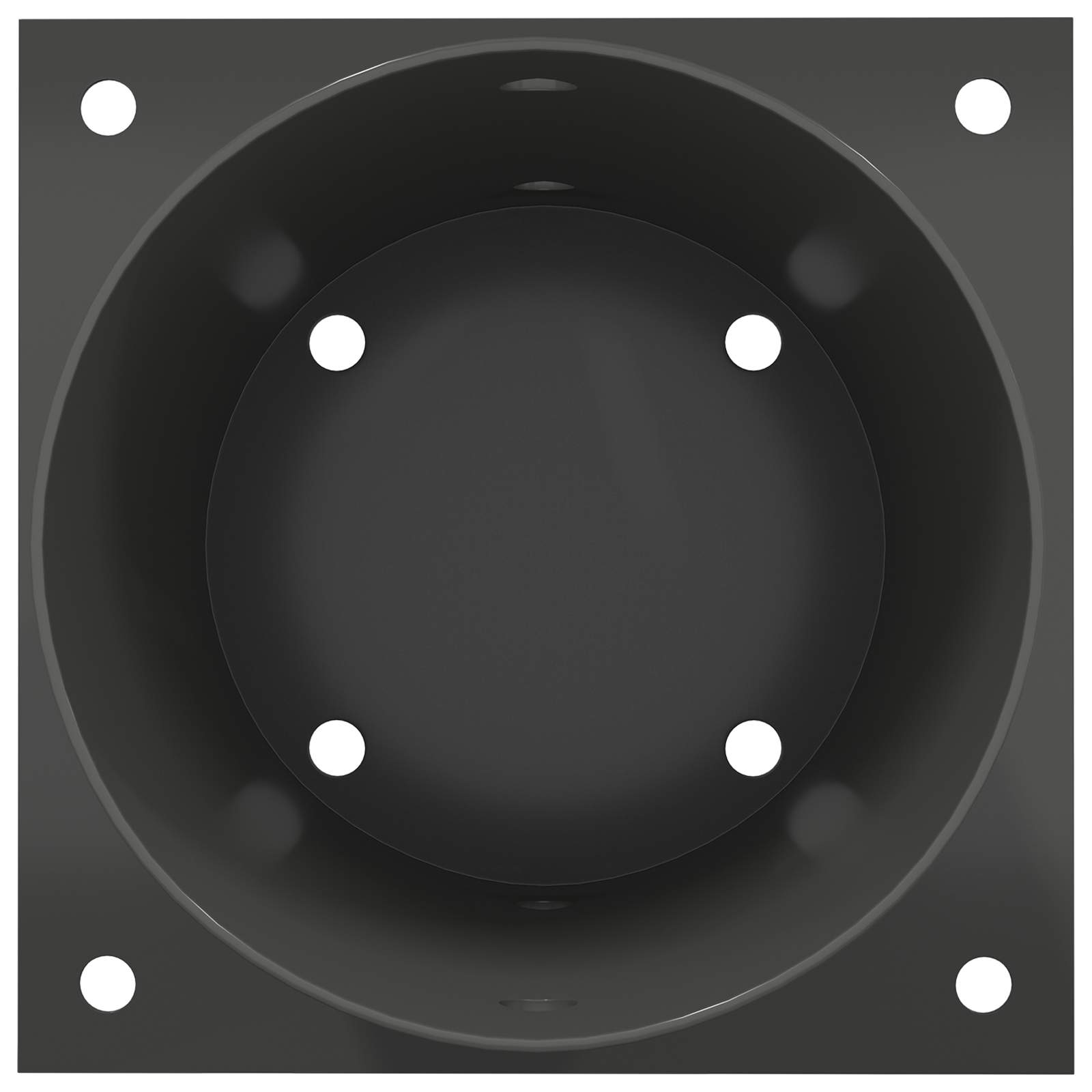Κυκλικό Υποβρύχιο Στήριγμα 4 pcs Ανθρακί 18 x 18 x 15 εκ - Pakobazaar