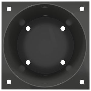 Κυκλικό Υποβρύχιο Στήριγμα 12 pcs Ανθρακί 18 x 18 x 15 εκ - Pakobazaar