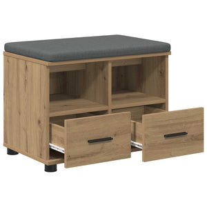 Πάγκος Παπουτσιών με Μαξιλάρι Artisan Δρυς 60 x 38 x 46 εκ