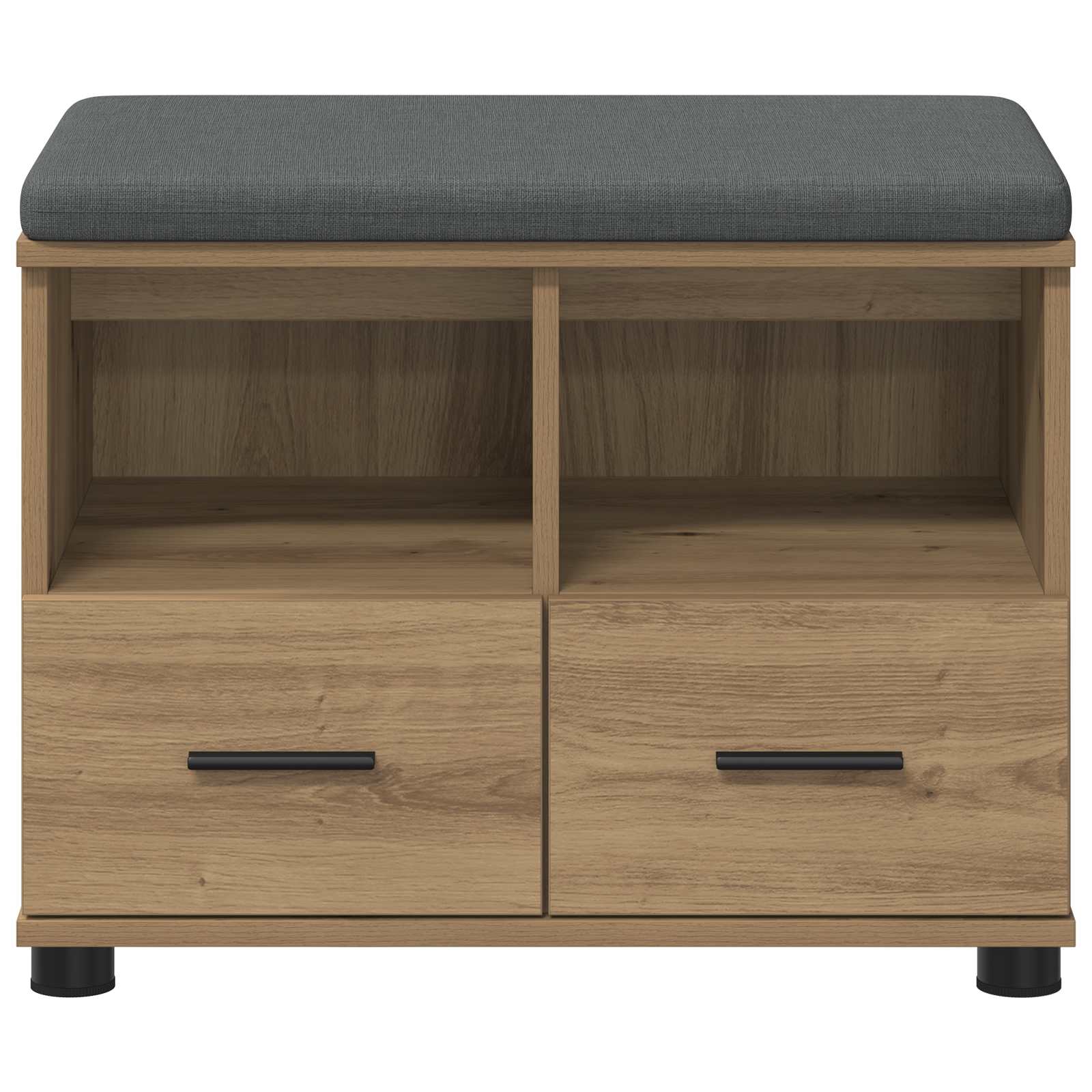 Πάγκος Παπουτσιών με Μαξιλάρι Artisan Δρυς 60 x 38 x 46 εκ