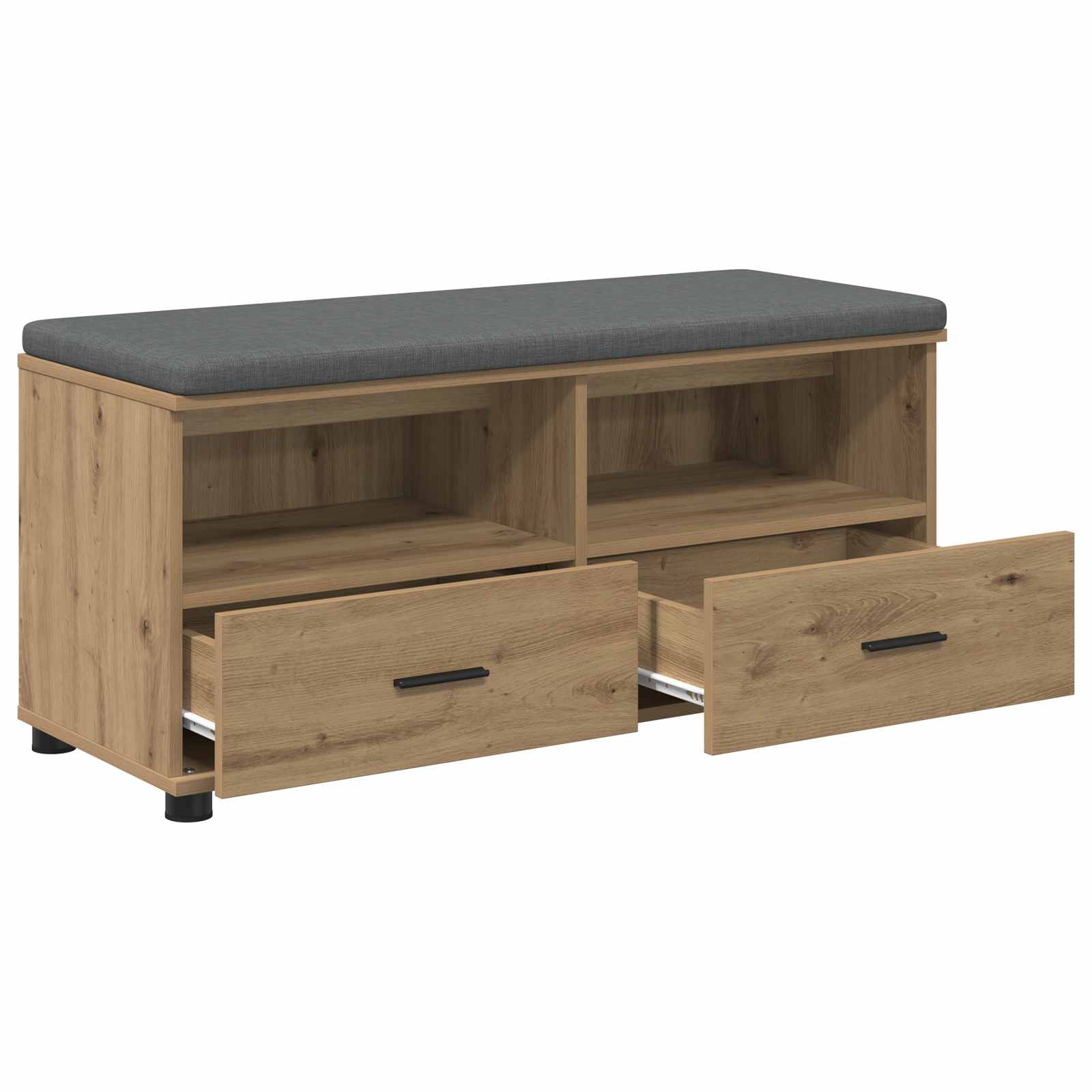 Πάγκος Παπουτσιών με Μαξιλάρι Artisan Δρυς 100 x 38 x 46 εκ - Pakobazaar