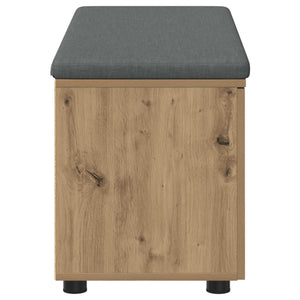 Πάγκος Παπουτσιών με Μαξιλάρι Artisan Δρυς 100 x 38 x 46 εκ