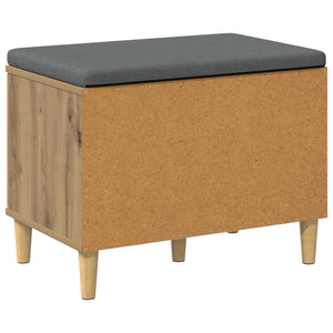 Πάγκος Παπουτσιών με Μαξιλάρι Artisan Δρυς 60 x 38 x 46 εκ - Pakobazaar