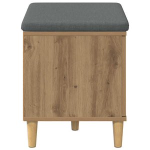 Πάγκος Παπουτσιών με Μαξιλάρι Artisan Δρυς 60 x 38 x 46 εκ - Pakobazaar