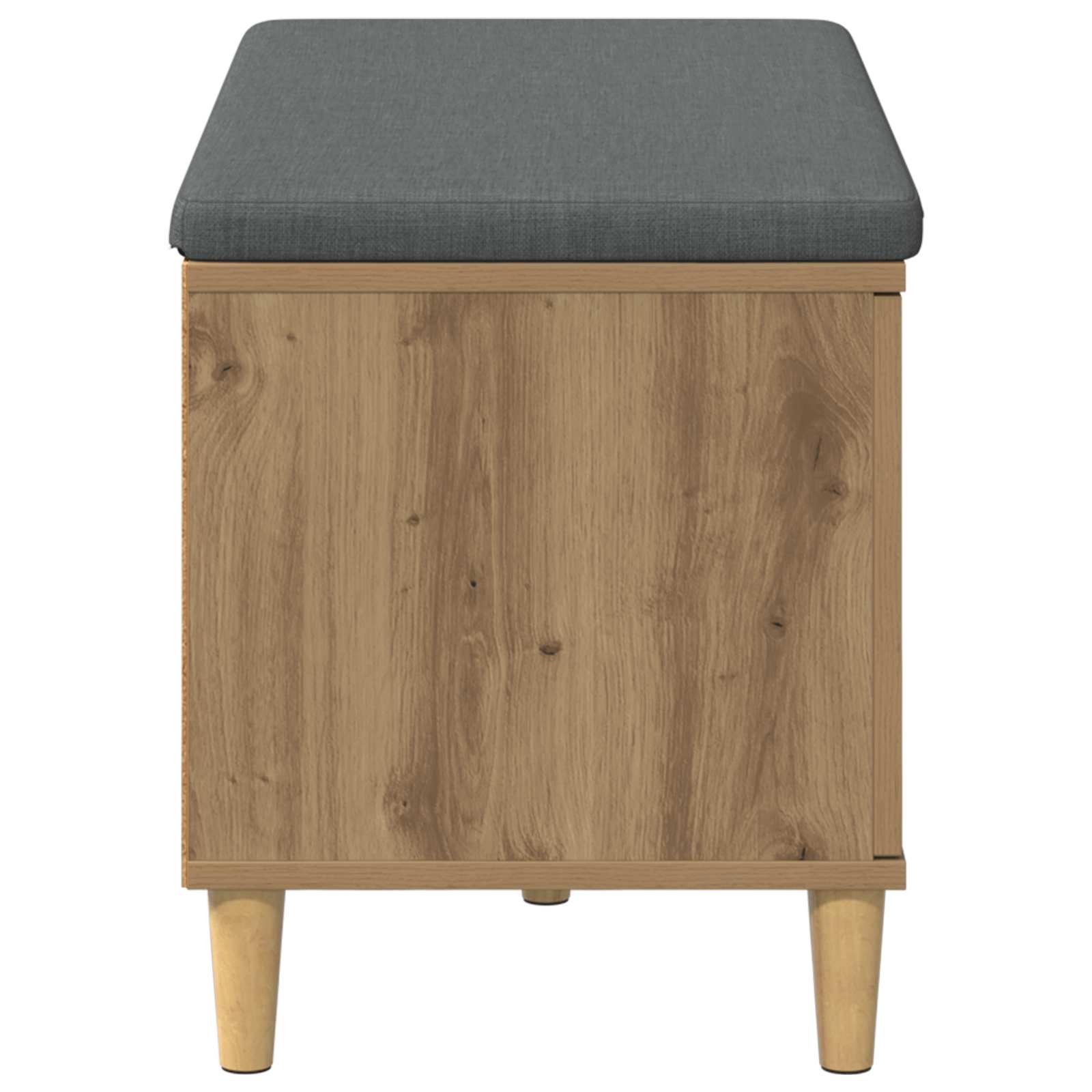 Πάγκος Παπουτσιών με Μαξιλάρι Artisan Δρυς 80 x 38 x 46 εκ