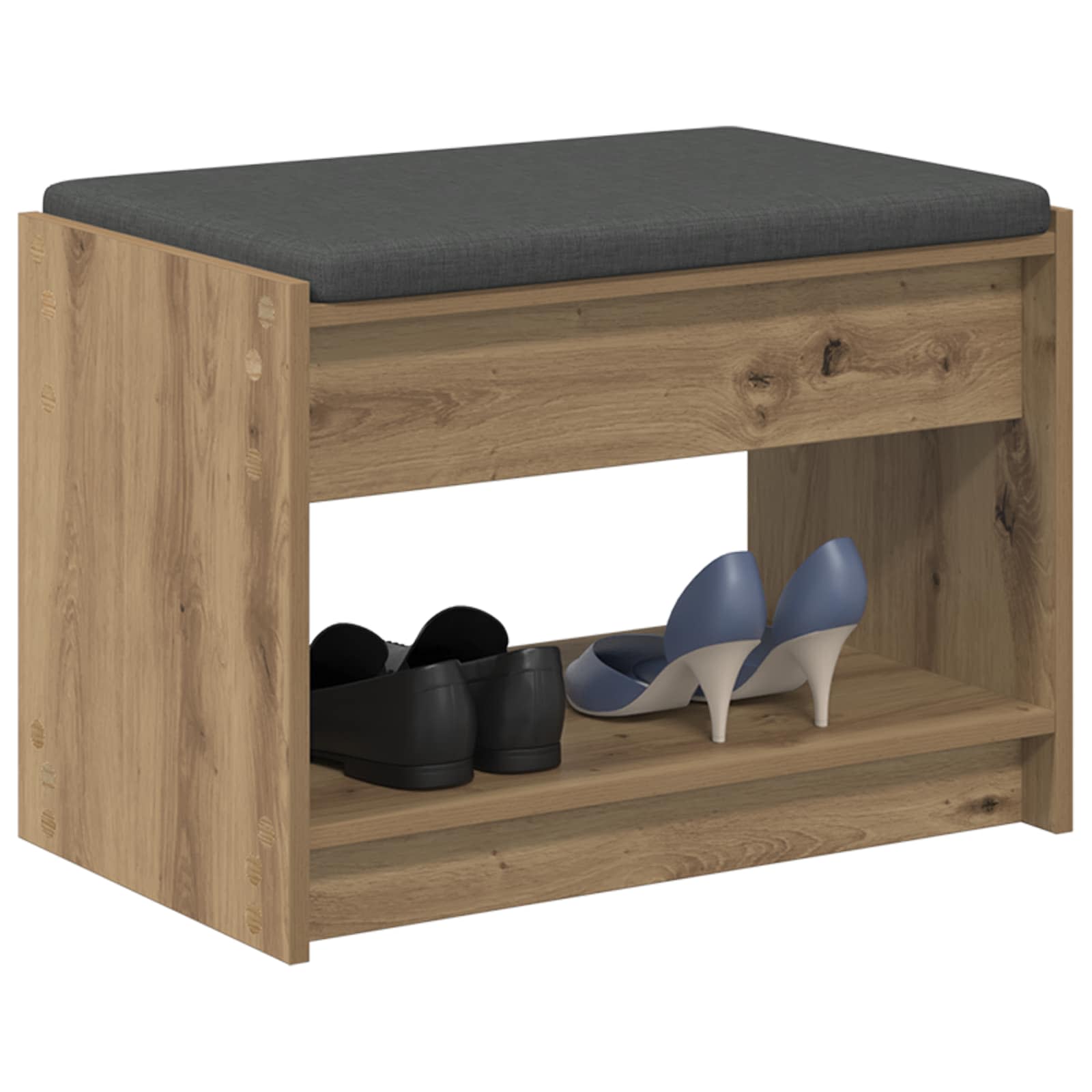 Πάγκος Παπουτσιών με Μαξιλάρι Artisan Δρυς 63 x 38 x 45 εκ - Pakobazaar