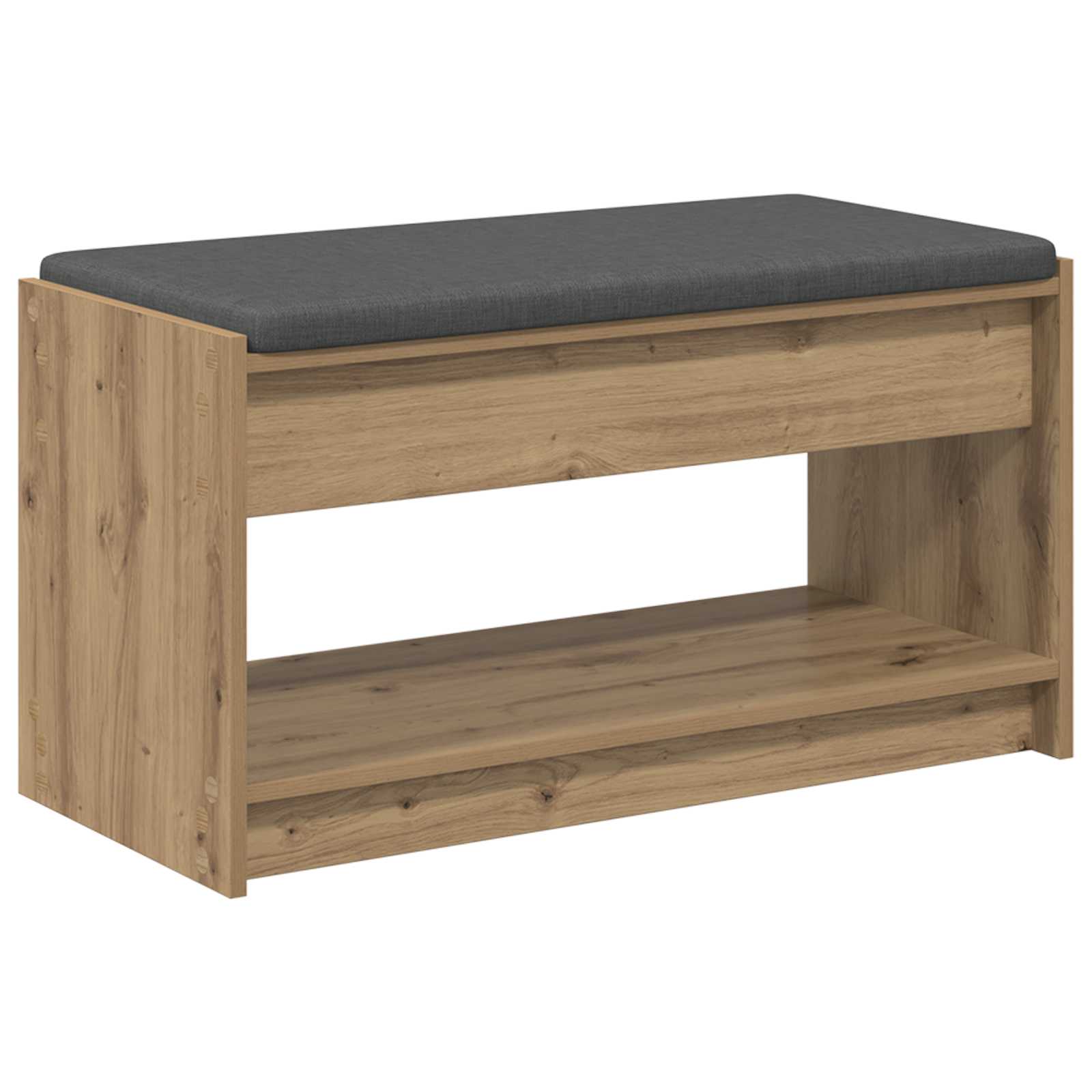 Πάγκος Παπουτσιών με Μαξιλάρι Artisan Δρυς 83 x 38 x 45 εκ