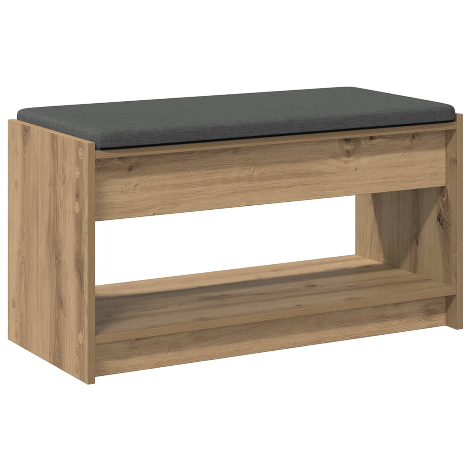 Πάγκος Παπουτσιών με Μαξιλάρι Artisan Δρυς 83 x 38 x 45 εκ