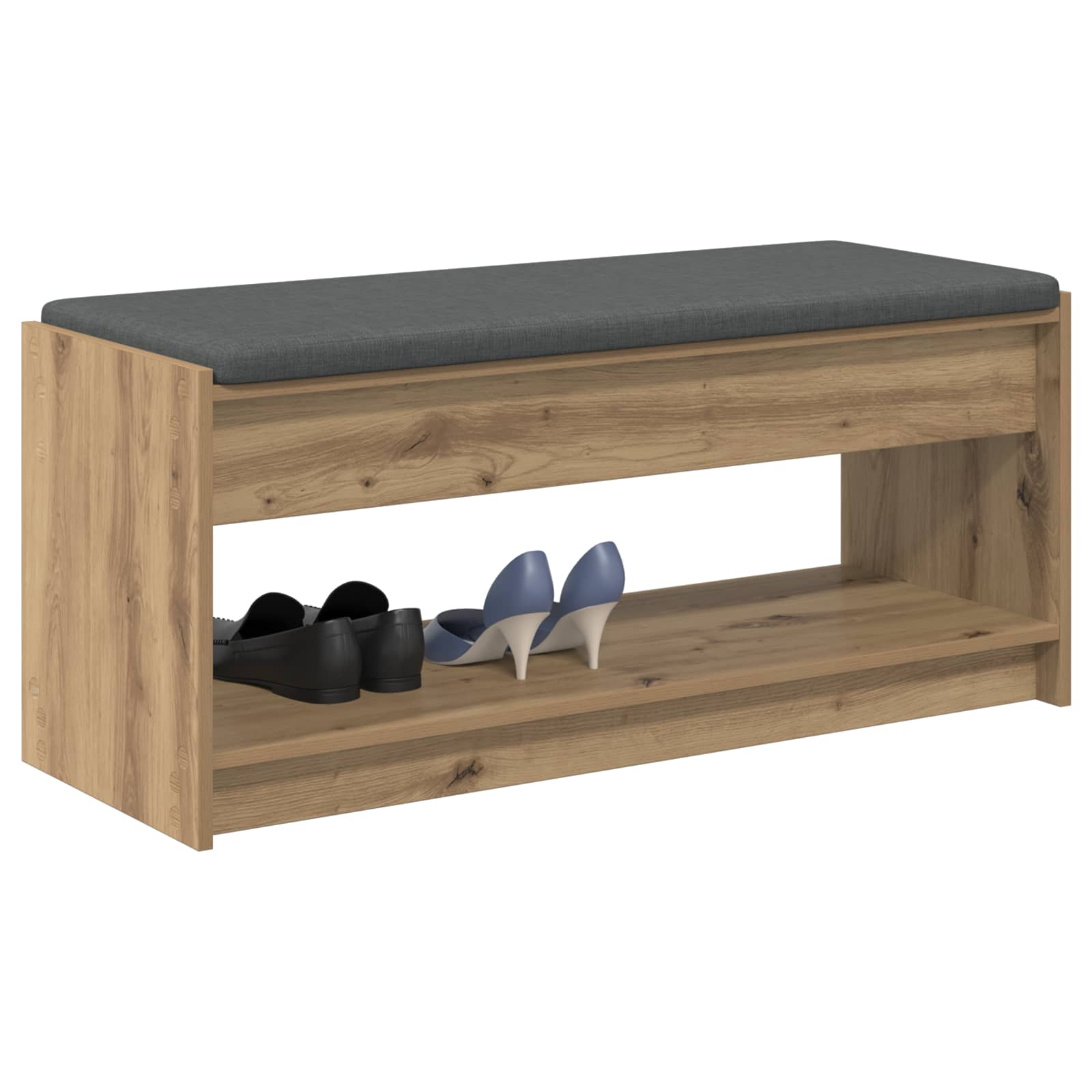 Πάγκος Παπουτσιών με Μαξιλάρι Artisan Δρυς 103 x 38 x 45 εκ - Pakobazaar
