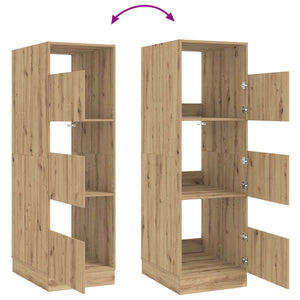 Ντουλάπα Πλυσταριού με αποθήκευση Artisan Oak 50 x 68 x 162 εκ