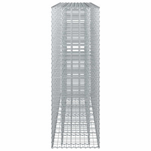 Ανασηκωμένο κρεβάτι gabion 3 pcs Ασημί 250 x 50 x 150 εκ - Pakobazaar