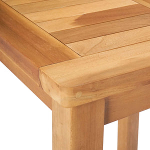 Τραπέζι μπαρ Φυσικό 60 x 60 x 105 cm Στερεό Τίκ - Pakobazaar