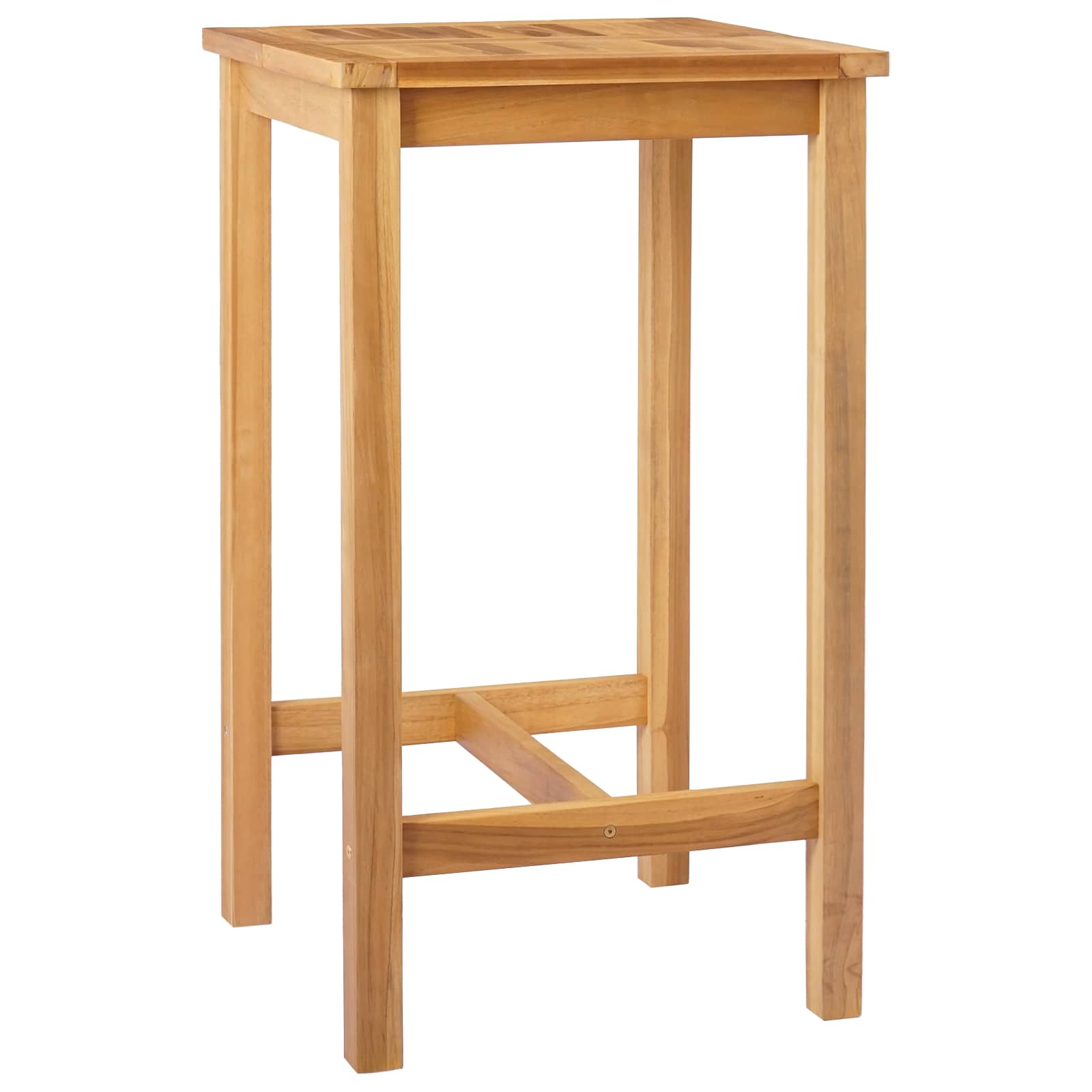 Τραπέζι μπαρ Φυσικό 60 x 60 x 105 cm Στερεό Τίκ - Pakobazaar