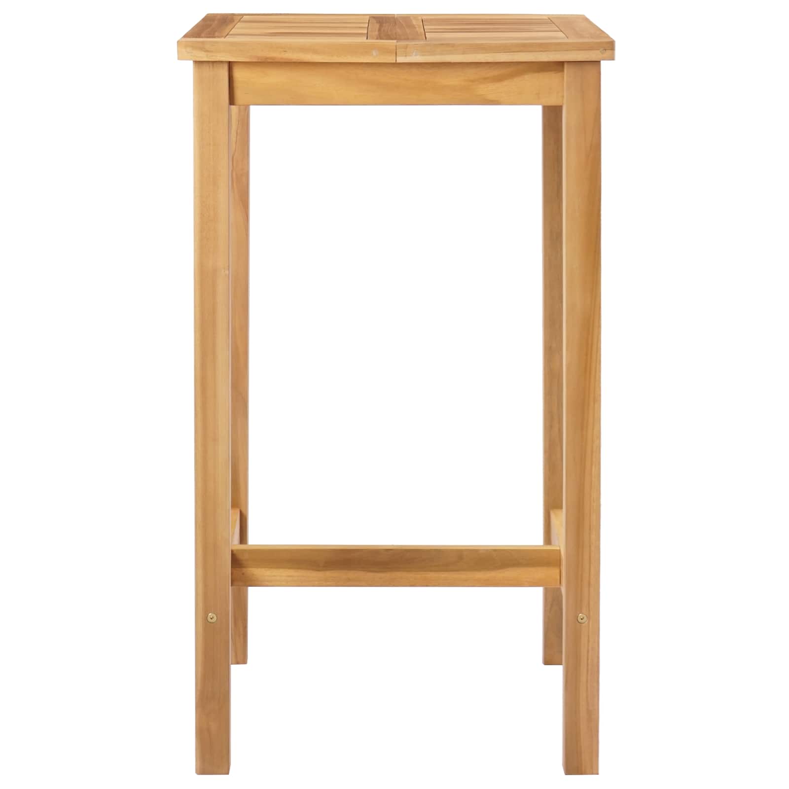 Τραπέζι μπαρ Φυσικό 60 x 60 x 105 cm Στερεό Τίκ - Pakobazaar