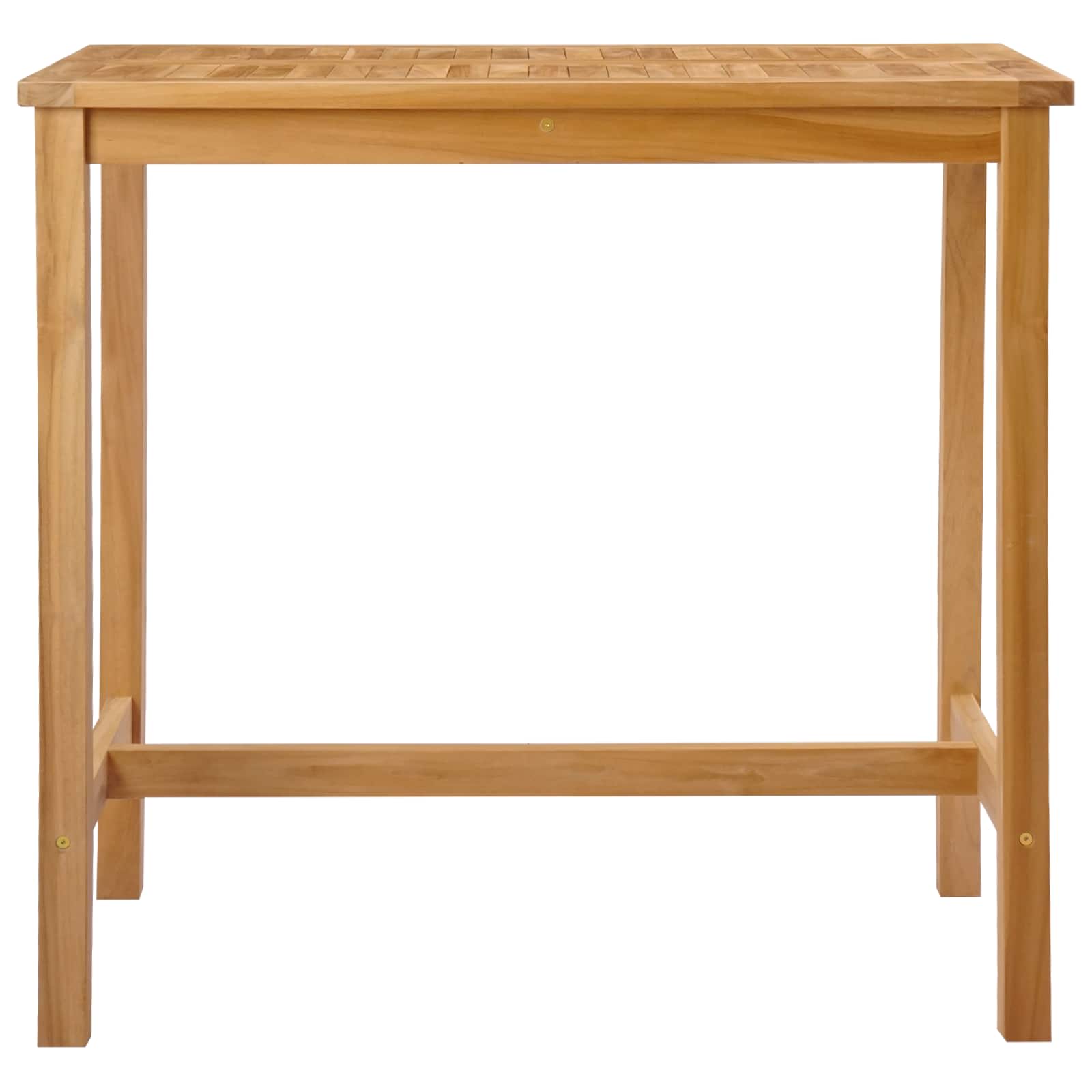 Τραπέζι μπαρ Φυσικό 110 x 60 x 105 cm Στερεό Τίκ - Pakobazaar