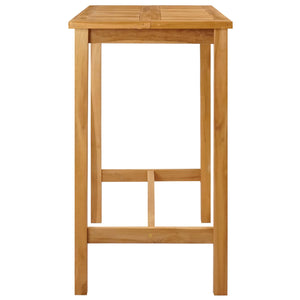 Τραπέζι μπαρ Φυσικό 110 x 60 x 105 cm Στερεό Τίκ - Pakobazaar