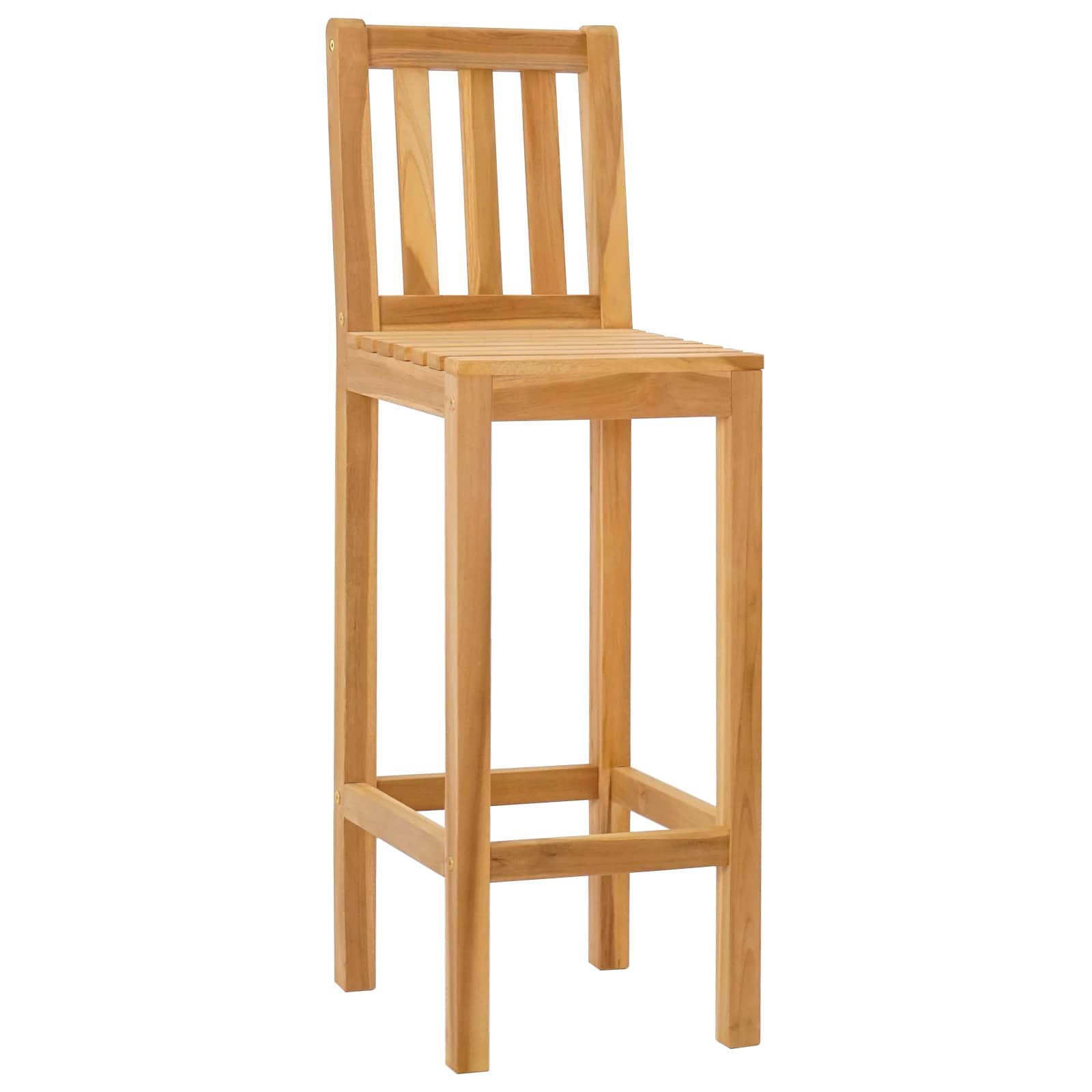 Καρέκλα Μπαρ 2 pcs Ανέπεξεργαστο 35 x 45 x 110 εκ. - Pakobazaar