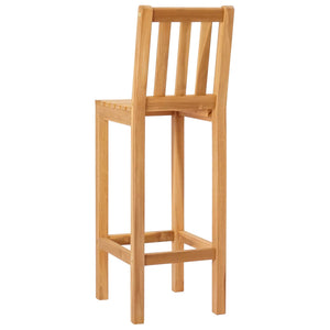Καρέκλα Μπαρ 2 pcs Ανέπεξεργαστο 35 x 45 x 110 εκ. - Pakobazaar