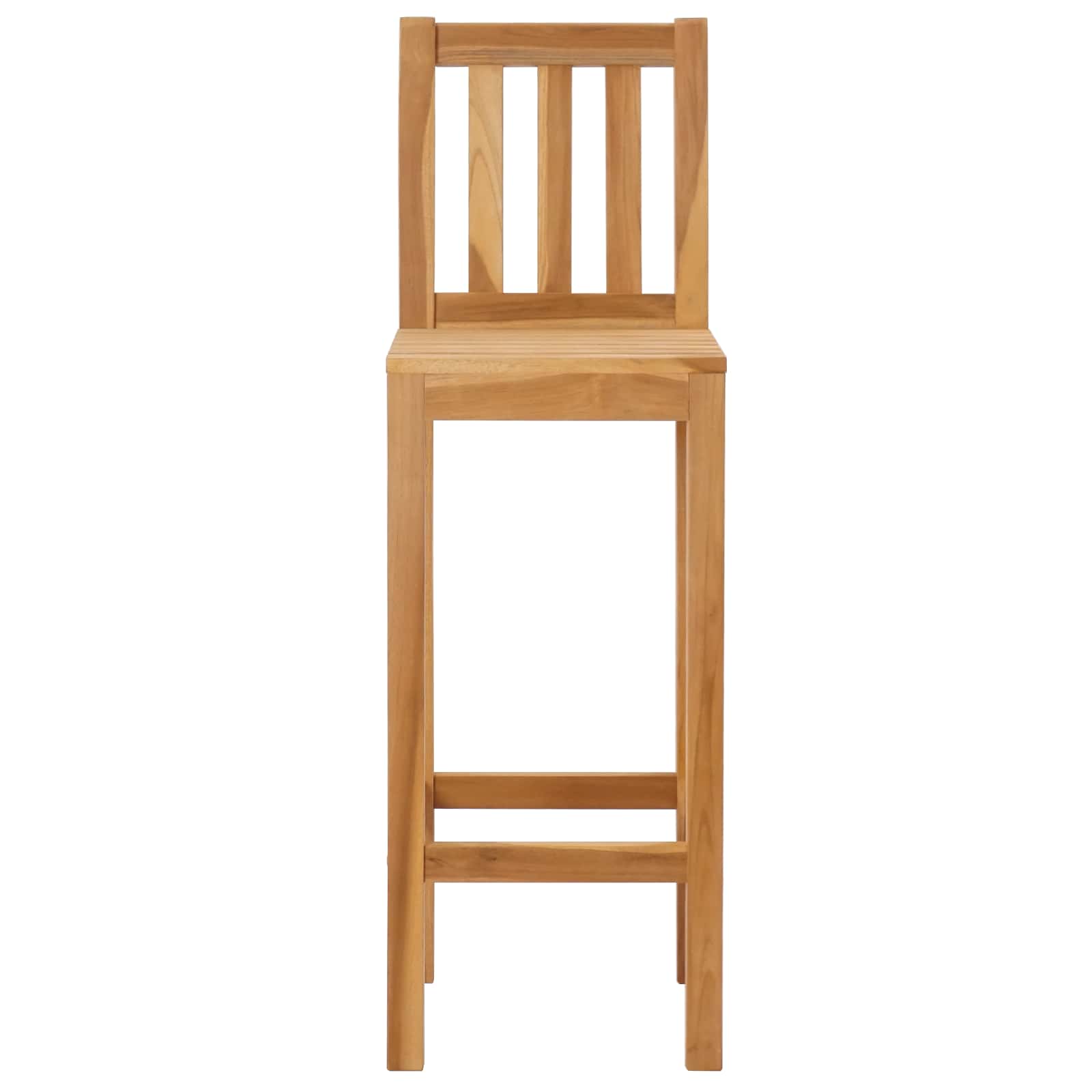 Καρέκλα Μπαρ 2 pcs Ανέπεξεργαστο 35 x 45 x 110 εκ. - Pakobazaar