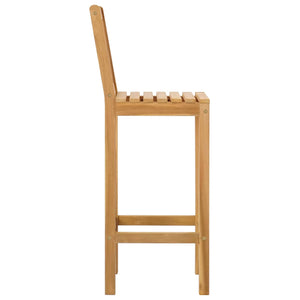 Καρέκλα Μπαρ 2 pcs Ανέπεξεργαστο 35 x 45 x 110 εκ. - Pakobazaar
