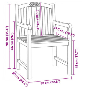 Χειροποίητη καρέκλα ροζ 2 pcs Φυσικό 58 x 60 x 90 εκ - Pakobazaar