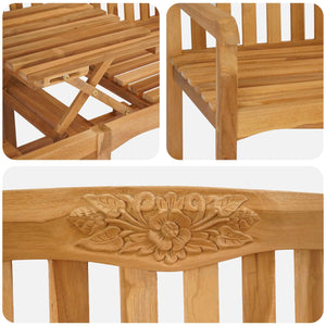 Χειροποίητη Ροζ Παγκάκι Φυσικό 150,5 x 60 x 95 εκ - Pakobazaar