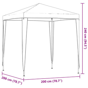 Σκηνή Πάρτυ 200 x 200 x 240 εκ Ανοιχτό γκρι - Pakobazaar
