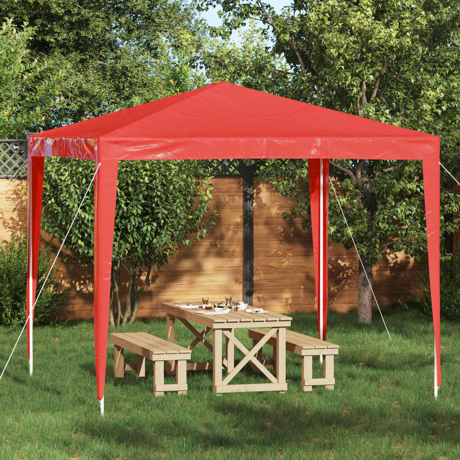 Σκηνή Πάρτυ 250 x 250 x 240 εκ. Κόκκινο - Pakobazaar