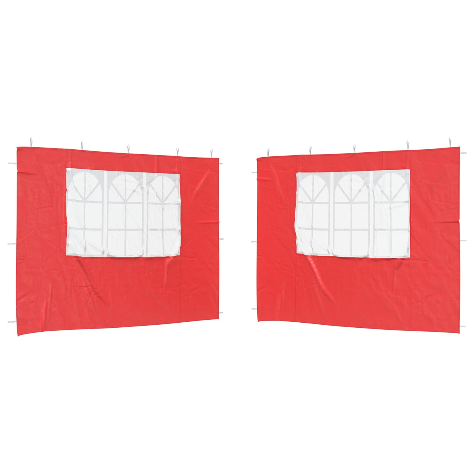 Πλευρική Σκηνής Πάρτι 2 pcs 300 x 195 εκ Κόκκινο - Pakobazaar