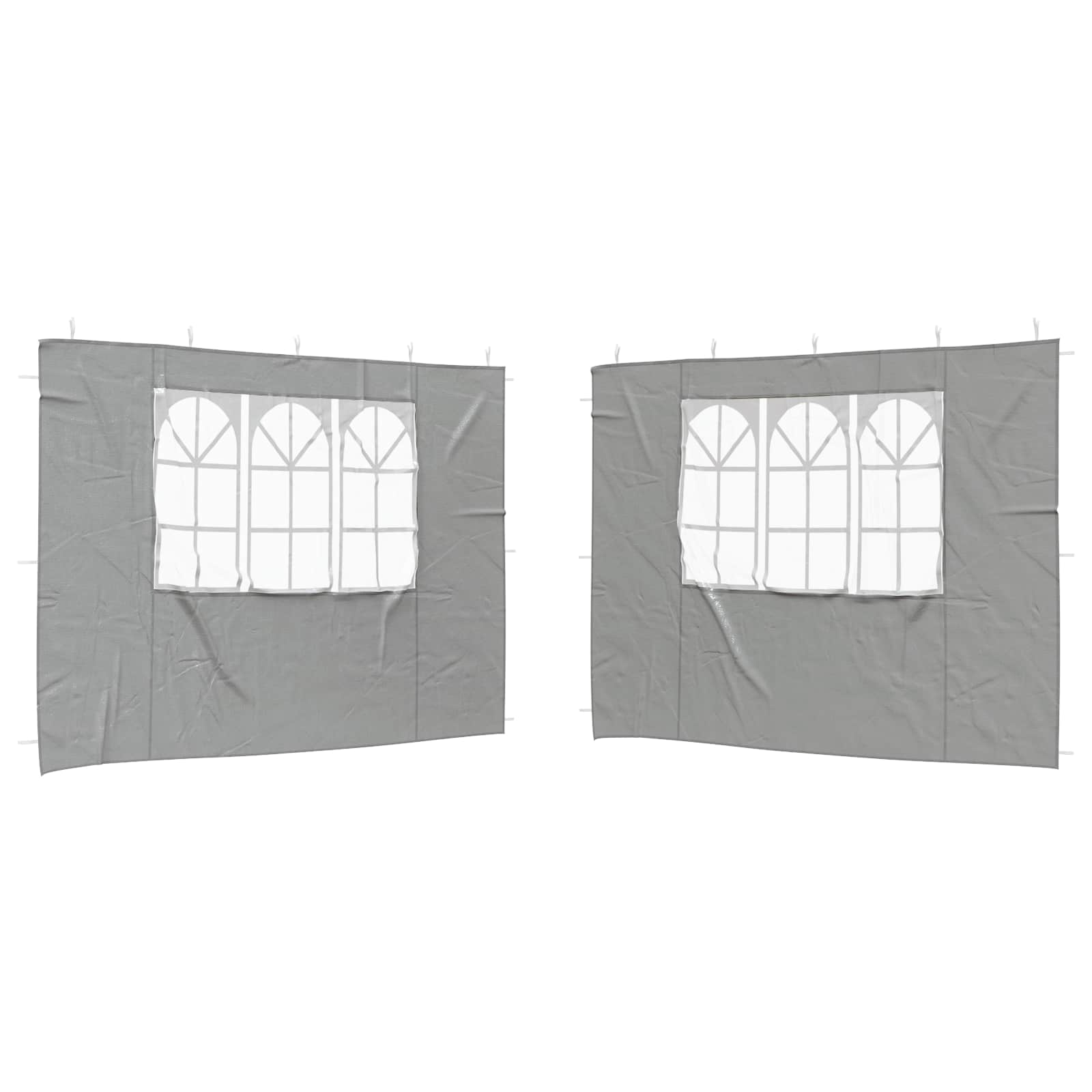 Πλευρική Σκηνής Πάρτι 2 pcs 300 x 195 εκ Ανοιχτό γκρι - Pakobazaar