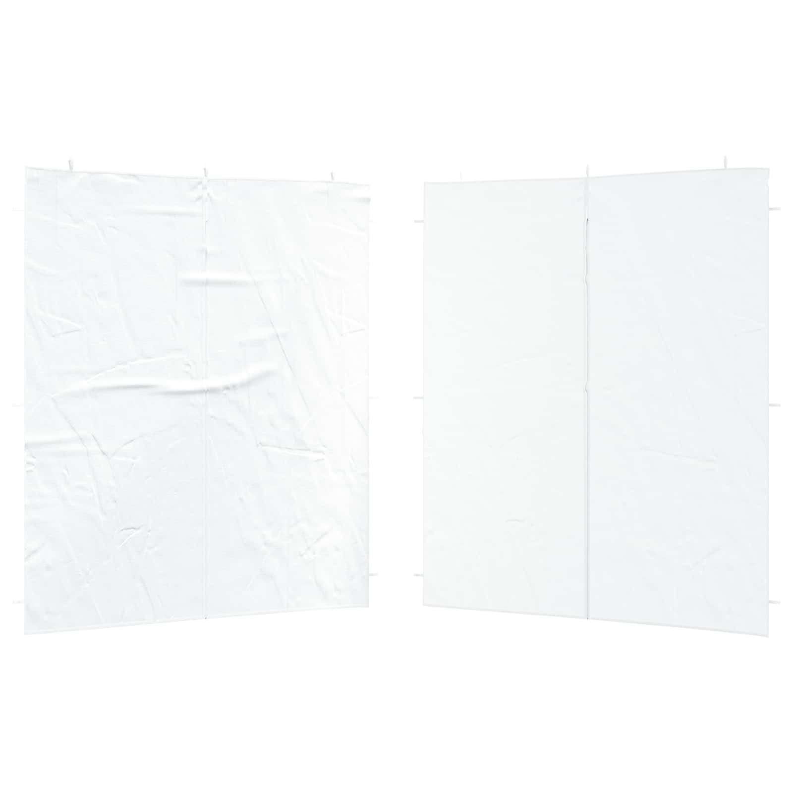 Πλευρική Σκηνής Πάρτι 2 pcs Λευκό 200 x 195 εκ. - Pakobazaar