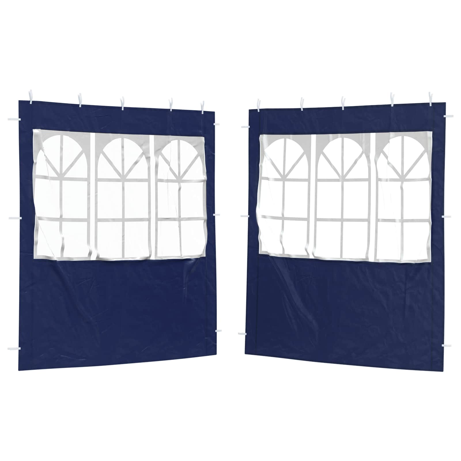 Πλευρική Σκηνής Πάρτι 2 pcs 200 x 195 εκ. Μπλε - Pakobazaar