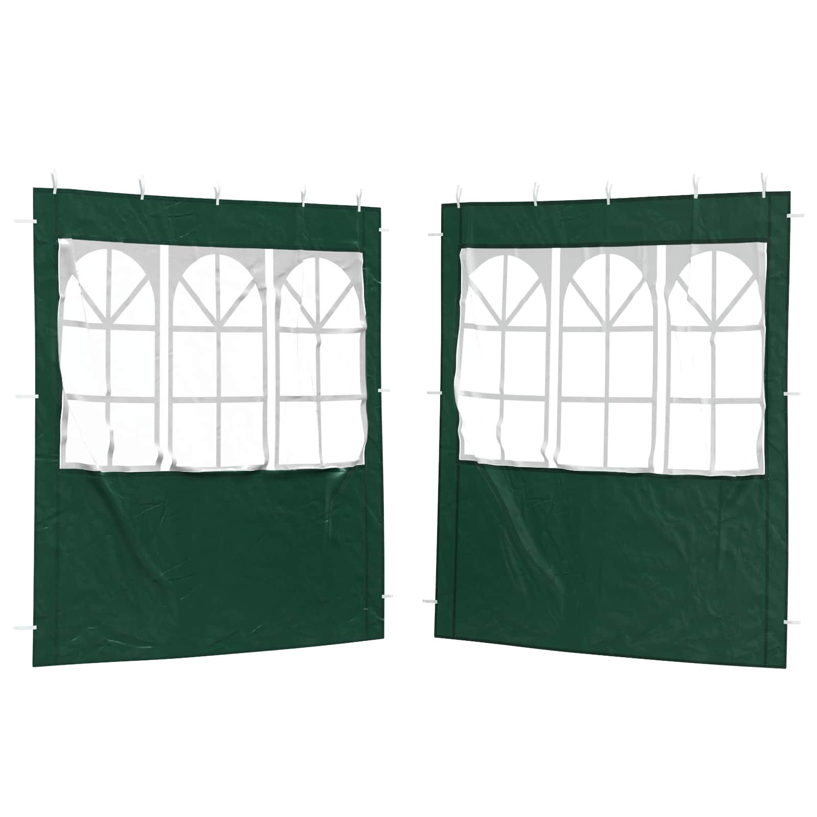 Πλευρική Σκηνής Πάρτι 2 pcs 200 x 195 εκ. Πράσινο - Pakobazaar