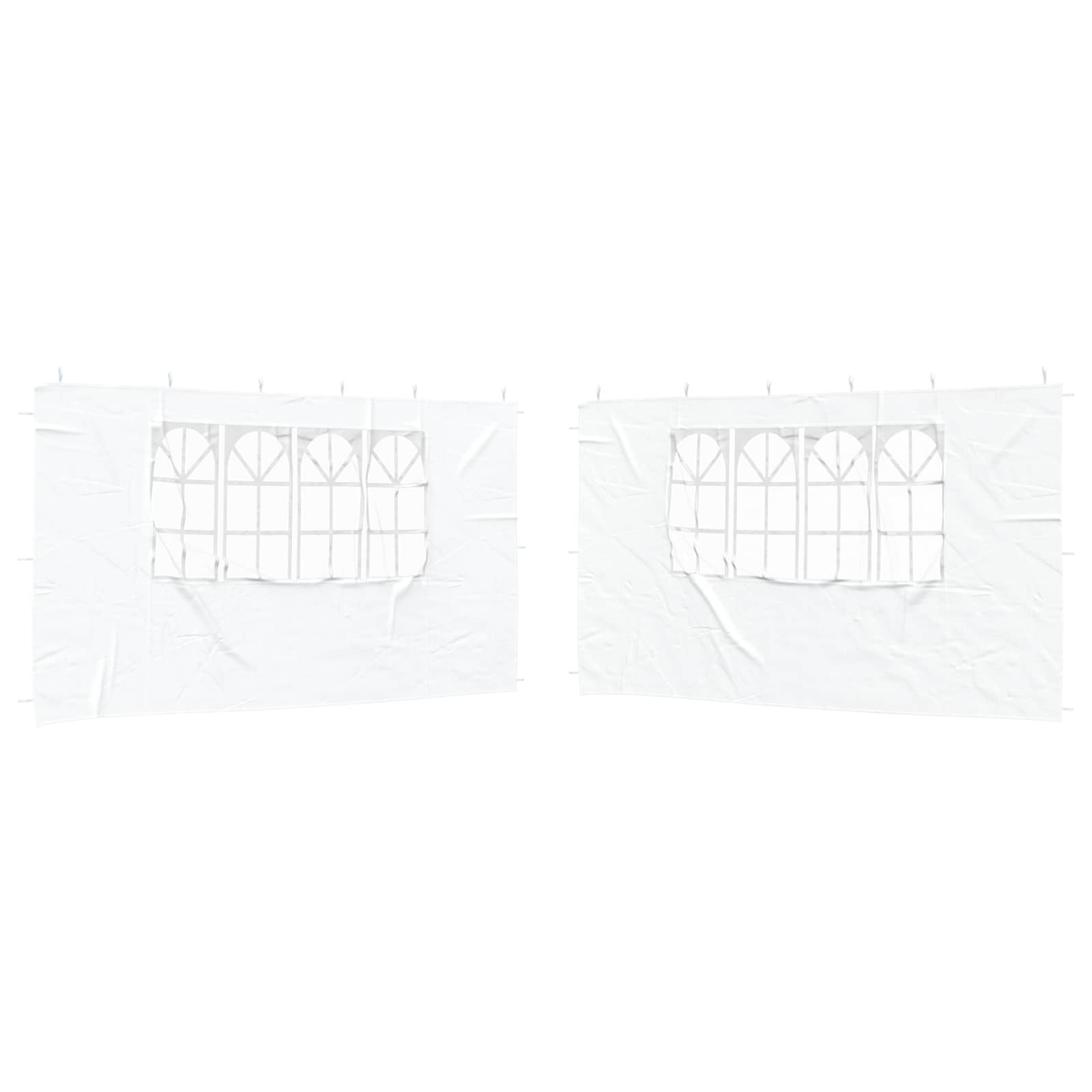 Πλευρική Σκηνής Πάρτι 2 pcs 400 x 195 εκ. Λευκό - Pakobazaar