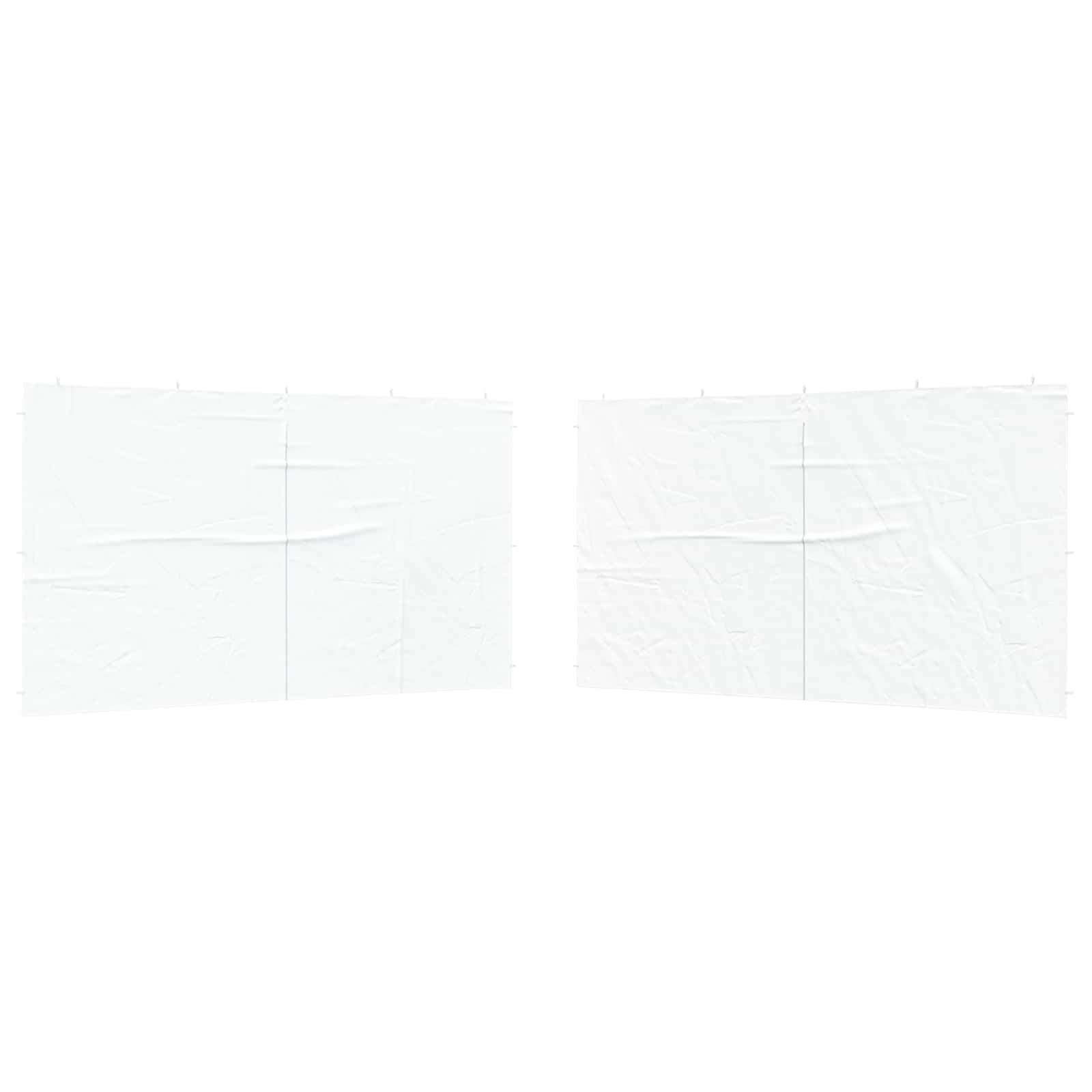 Πλευρική Σκηνής Πάρτι 2 pcs Λευκό 400 x 195 εκ. - Pakobazaar