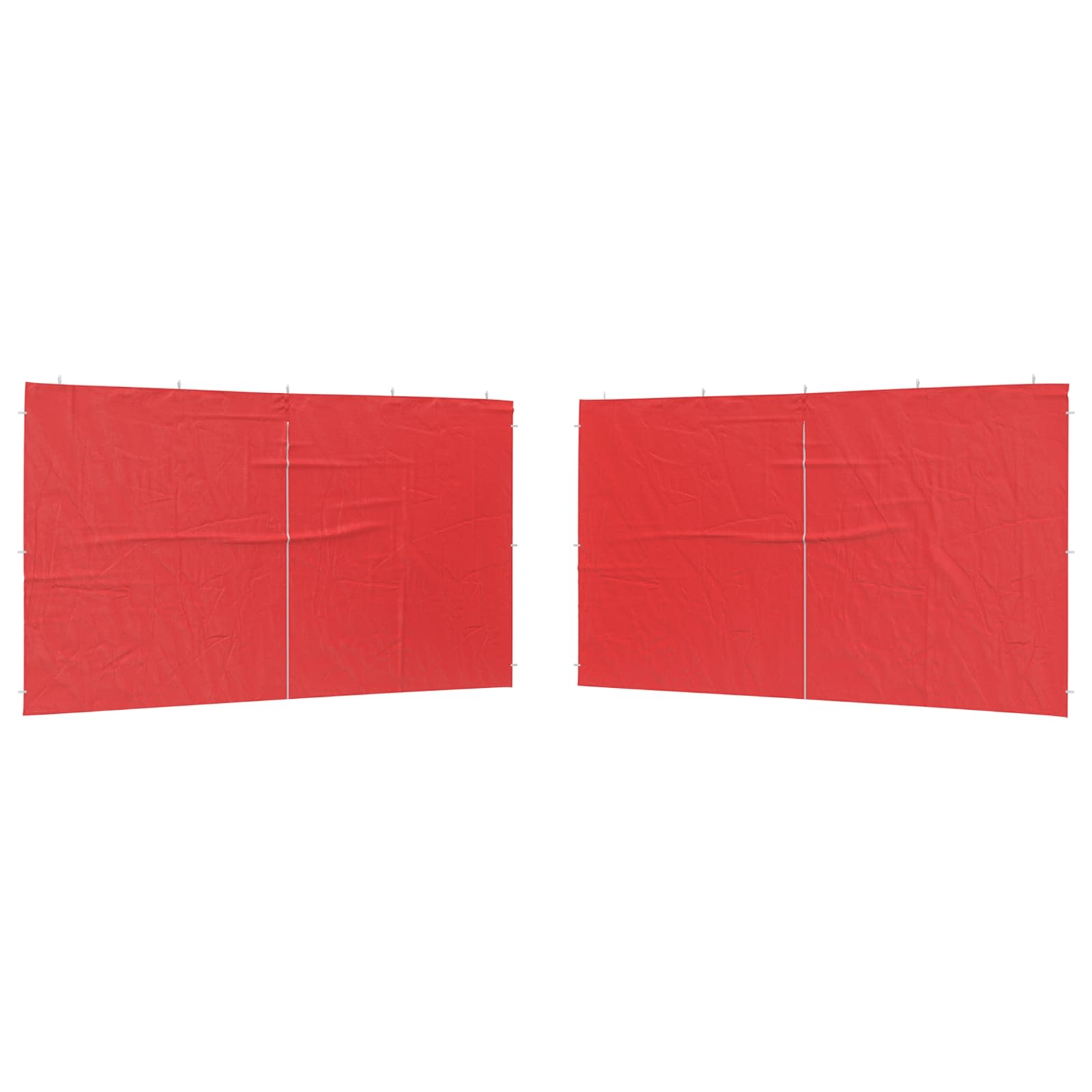 Πλευρική Σκηνής Πάρτι 2 pcs Κόκκινο 400 x 195 εκ. - Pakobazaar