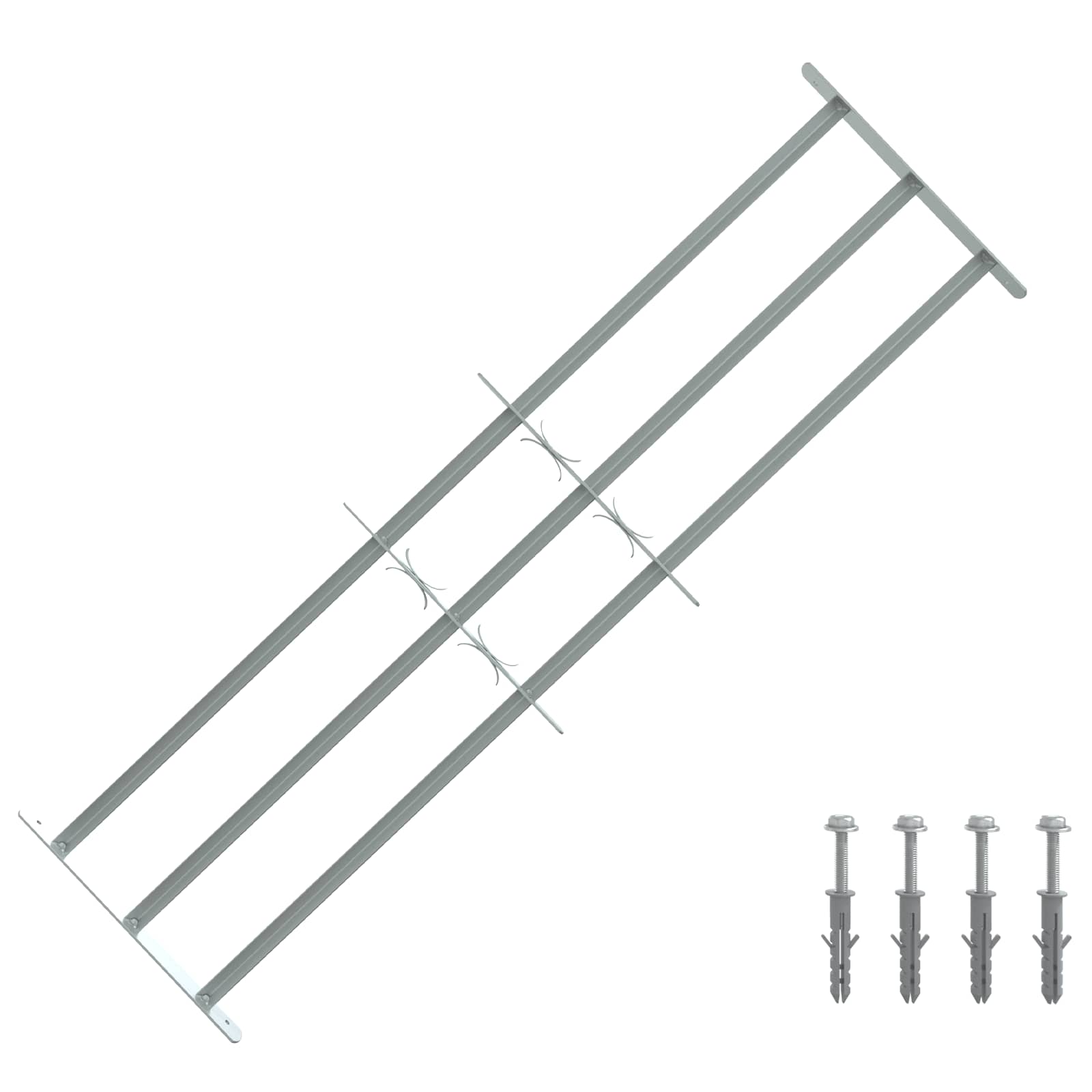 Πλέγμα Ασφαλείας για Παράθυρα με 3 Δεσμίδες 3 pcs 930-1740 χιλ - Pakobazaar